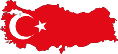 Turkey Flag Map