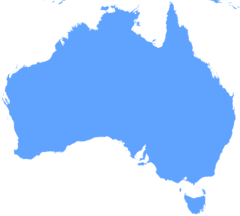 Blank Map of Australia