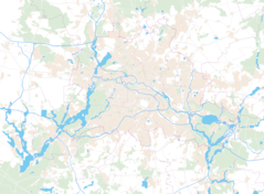 Karte Region Berlin (bearbeitungsvorlage)