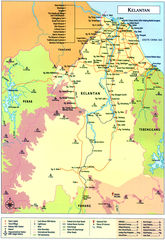 Malaysia Kelantan Map