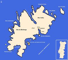 Mapa Das Berlengas