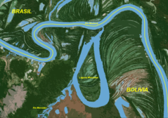 Mapa Laguna Mercedes Beni Bolivia