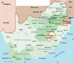 South Africa Political Map