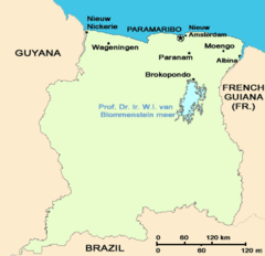 Suriname Map