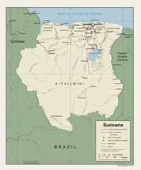 Suriname Political Map