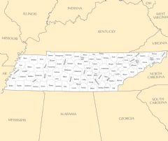 Tennessee County Map