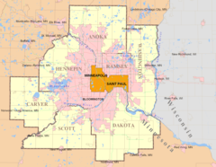 Twin Cities 7 Metro Map